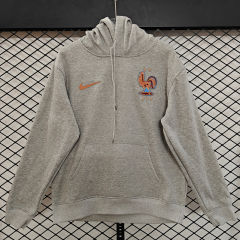 Player Version 2026 France Home Grey Thailand Soccer Tracksuit With Hat-LH