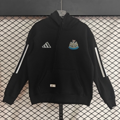 (S-3XL) Player Version 25-26 Newcastle United Home Black Thailand Soccer Tracksuit Top With Hat-CS