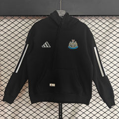 (S-3XL) Player Version 25-26 Newcastle United Home Black Thailand Soccer Tracksuit Top With Hat-CS