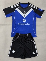 25-26 Hamburger SV Away Blue&Black Soccer Uniform-AY