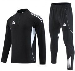 25-26 Adidas Black Thailand Soccer Tracksuit-GDP