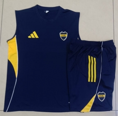 25-26 Boca Juniors Royal Blue Thailand Soccer Vest Tracksuit-815