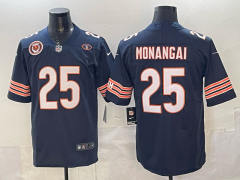 (Logo 5) Chicago Bears Royal Blue #25 NFL Jersey-0840