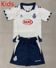 25-26 RCD Espanyol Away White Kids/Youth Soccer Uniform-AY