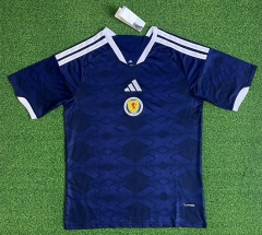 (S-4XL) 26-27 Scotland Home Royal Blue Thailand Soccer Jersey AAA-403