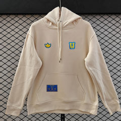 (S-3XL) Retro Embroidered Version Tigres UANL Beige Thailand Soccer Tracksuit With Hat-CS