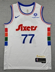 2025 City Edition Philadelphia 76ers White #77 NBA Jersey-1380