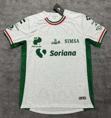 (S-4XL) 25-26 Santos Laguna 2nd Away White Thailand Soccer Jersey AAA-4506