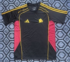 25-26 Roma Black Training Soccer Jersey AAA-2483