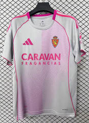 (S-4XL) 2025-2026 Real Zaragoza Pink&White Thailand Soccer Jersey AAA-2044