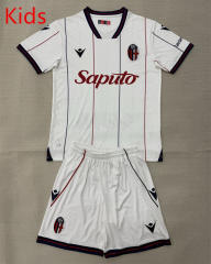 25-26 Bologna FC 1909 Away White Kids/Youth Soccer Uniform-AY