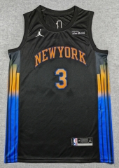2026 Announcement Edition New York Knicks Black #3 NBA Jersey-1380