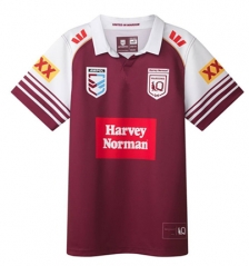 (S-7XL) 2026 Queensland Maroons White&Red Thailand Rugby Shirt