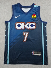 2026 City Edition Oklahoma City Thunder Blue #7 NBA Jersey-1380