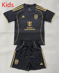 2025-2026 Fulham 2nd Away Black Kids/Youth Soccer Uniform-AY