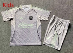 2025-2026 Club America 2nd Away Grey Kids/Youth Soccer Uniform-912