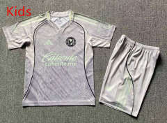 2025-2026 Club America 2nd Away Grey Kids/Youth Soccer Uniform-912