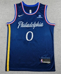 2026 City Edition Philadelphia 76ers Dark Blue #0 NBA Jersey-1380