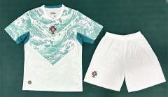 2026 World Cup Portugal Away White&Green Soccer Uniform-6748