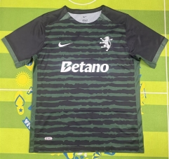 (S-4XL) 25-26 Christmas Edition Sporting Clube de Portugal Black&Green Thailand Soccer Jersey AAA-5303