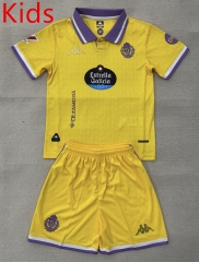 2025-2026 Real Valladolid 2nd Away Yellow Kid/Youth Soccer Uniform-AY