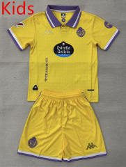 2025-2026 Real Valladolid 2nd Away Yellow Kid/Youth Soccer Uniform-AY
