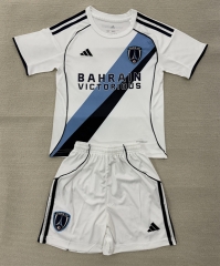 2025-26 Paris FC Away White&Blue Soccer Uniform-AY