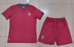 2026 World Cup Portugal Home Red Soccer Uniform-718
