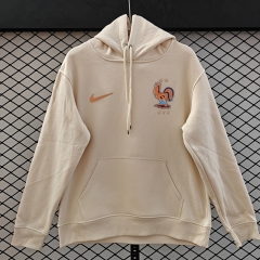Player Version 2026 France Home Beige Thailand Soccer Tracksuit With Hat-LH
