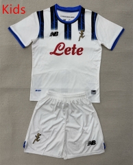 25-26 Atalanta BC Away White Kids/Youth Soccer Uniform-AY