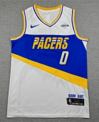 2026 City Version Indiana Pacers White #0 NBA Jersey-1380