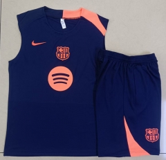 25-26 Barcelona Royal Blue Thailand Soccer Vest Tracksuit -815