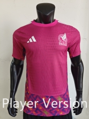 Player Version 2026 Mexico Goalkeeper Pink Thailand Soccer Jersey AAA-0871