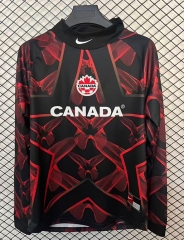 25-26 Canada Goalkeeper Red&Black LS Thailand Soccer Jersey AAA-2044