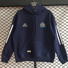 (S-3XL) Player Version 25-26 Newcastle United Home Royal Blue Thailand Soccer Tracksuit Top With Hat-CS