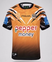 (S-7XL) 2026 Wests Tigers Home Orange&Black Thailand Rugby Shirt