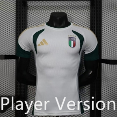 Player Version 26-27 Italy White Thailand Training Soccer Jersey AAA-888