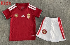 26-27 Hungary Home Red Kids/Youth Soccer Uniform-7809