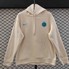 Player Version 25-26 Inter Milan 2nd Away Beige Thailand Soccer Tracksuit With Hat-LH