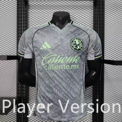 (S-3XL) Player Version 25-26 Club América 2nd Away Grey Thailand Soccer Jersey AAA-888