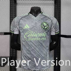 (S-3XL) Player Version 25-26 Club América 2nd Away Grey Thailand Soccer Jersey AAA-888