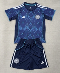 25-26 Leicester City Away Blue Soccer Unifrom-AY