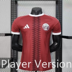 (S-3XL) Player Version 26-27 Qatar Home Red Thailand Soccer Jersey AAA-888