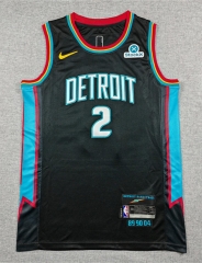 2026 City Edition Detroit Pistons Black #2 NBA Jersey-1380