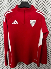 25-26 Sevilla Red Thailand Soccer Tracksuit Top-2044