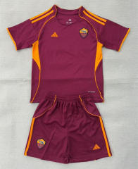 2025-2026 Roma Home Red Soccer Uniform-AY