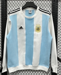 25-26 Argentina Blue&White Thailand Soccer Tracksuit-8268