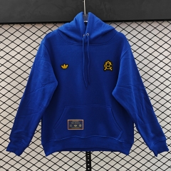 (S-3XL) Retro Embroidered Version Club América Blue Thailand Soccer Tracksuit With Hat-CS