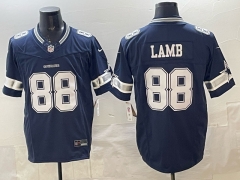 (Logo 1) Dallas Cowboys 3 Generations Royal Blue #88 NFL Jersey-0840