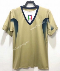 Retro Version 2006 Italy Goalkeeper Gold Thailand Soccer Jersey AAA-503
